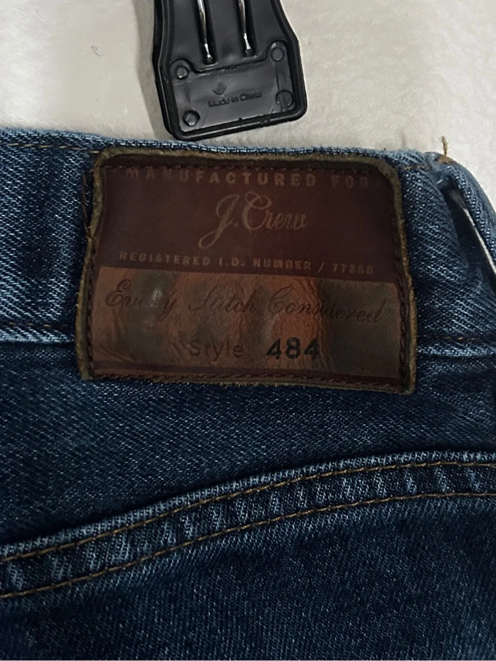 J. Crew Slim Straight Jeans in Dark Indigo